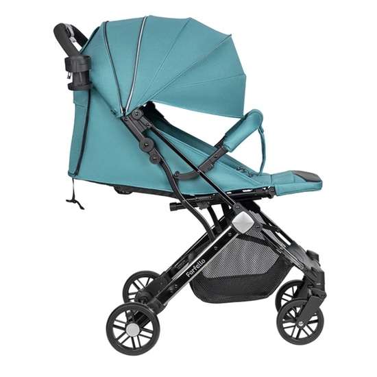Коляска прогулочная Farfello Comfy Go Comfort Chrome Aqua Black - 2